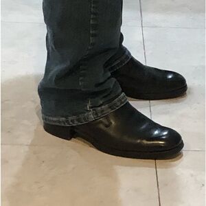 Vintage Bally Continental Albano slip on black leather loafers size 6D